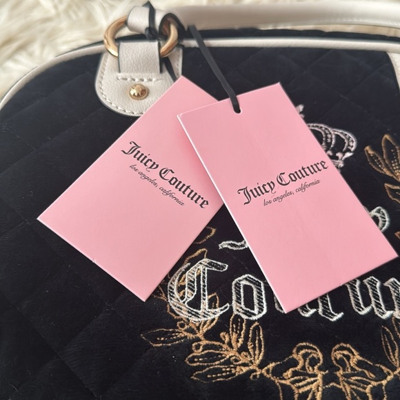 Juicy Couture Black Quilted Royal Moment bowler Handbag - Picture 9 of 10